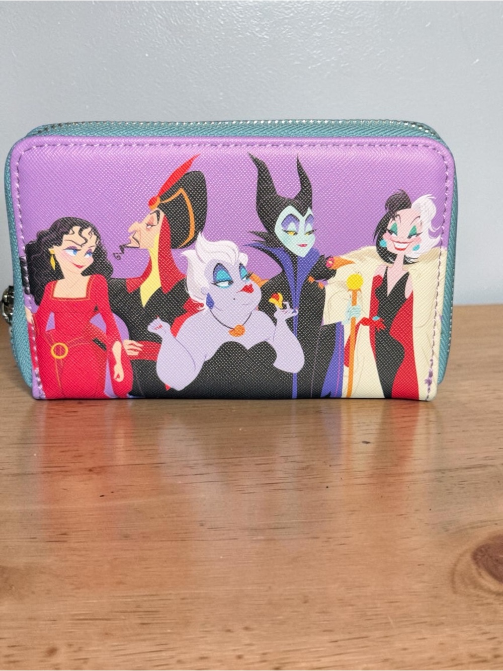 Loungefly Color Block Disney Villains Zip-Around Wallet